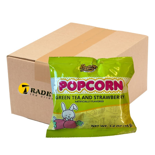Pop-Smile Popcorn green Tea And Strawberry Flavour - 16x35g