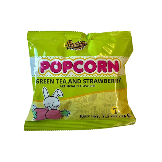 Pop-Smile Popcorn green Tea And Strawberry Flavour - 35g