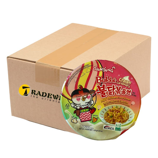 Samyang Cream Carbonara Hot Chicken Big Bowl Ramen Noodles - 16x105g