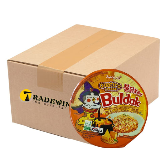 Samyang Quattro Cheese Hot Chicken Big Bowl Ramen Noodles - 16x105g