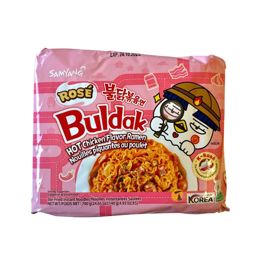Samyang Rose Hot Chicken Flavour Ramen - 5x140g