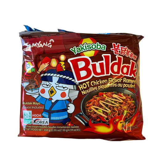 Samyang Yakisoba Hot Chicken Flavour Ramen - 5x130g
